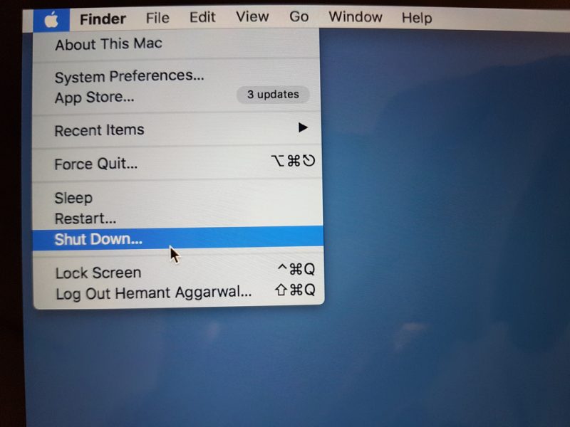 macbook setup user password